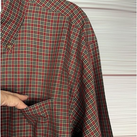 Brooks Brothers Button Down Shirt Long Sleeve Plaid Cotton Regular Fit XL - Picture 6 of 13